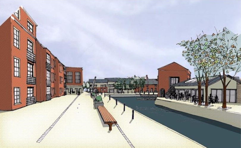 An artist’s impression of the planned development at The Wharf