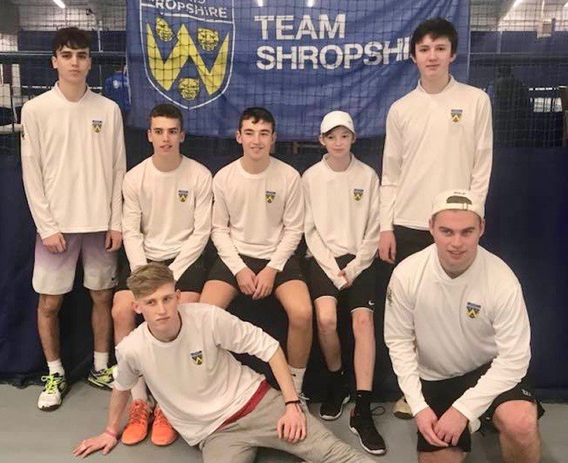 The Shropshire boys team which competed in the 18U County Cup at Hull, back from left: Ollie Cores-Birch, Tom Loxley, Jordan Evans, Roan Jones, Cameron Jones; front: Sam Chapman, Ryan Evans