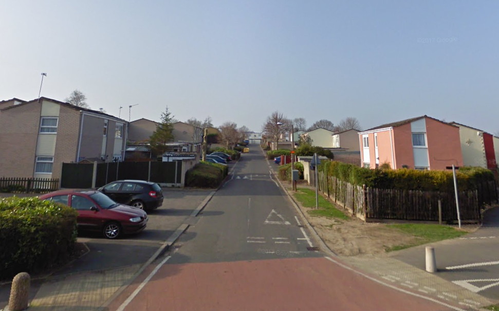 The incident happened in Wellsfield, Woodside. Photo: Google Street View