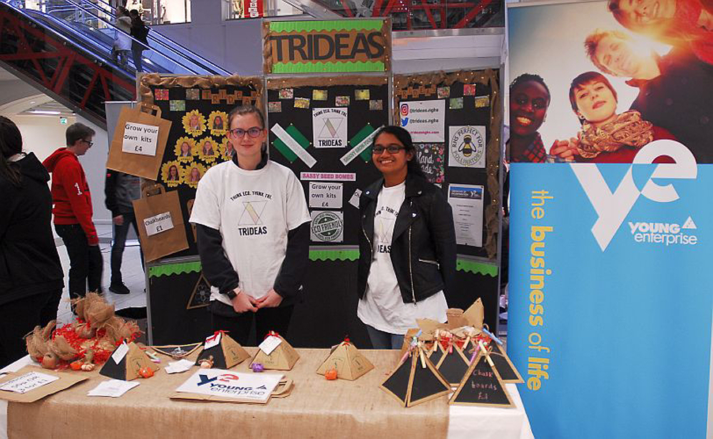 Young Enterprise students are at Telford Shopping Centre this Saturday