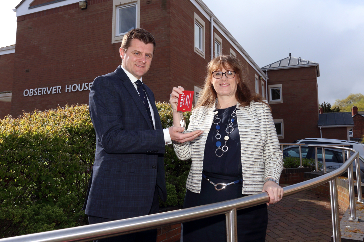 Ben Harrison, Branch Manager at Jelf with Liz Lowe, Head of Estates at Morris Property