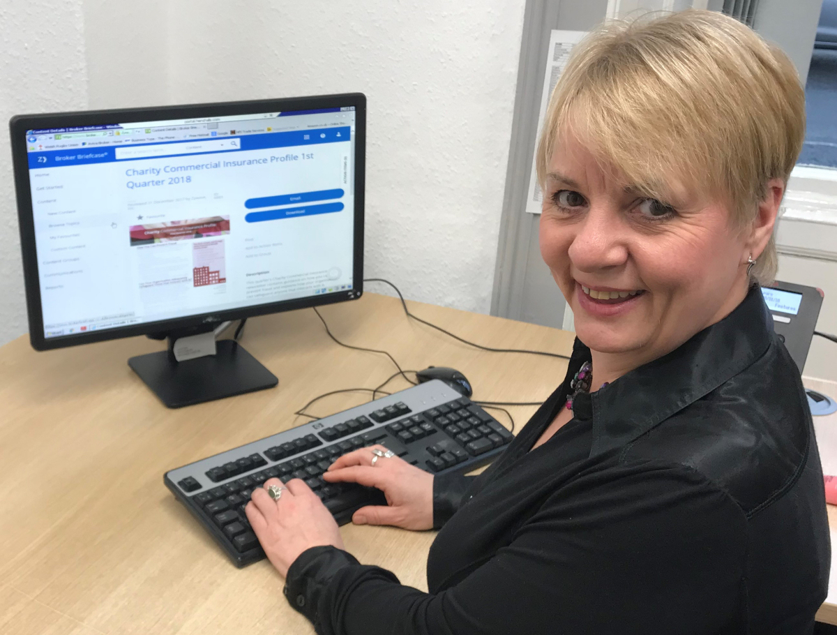 Jenny Osborne from Henshalls checks the new online portal