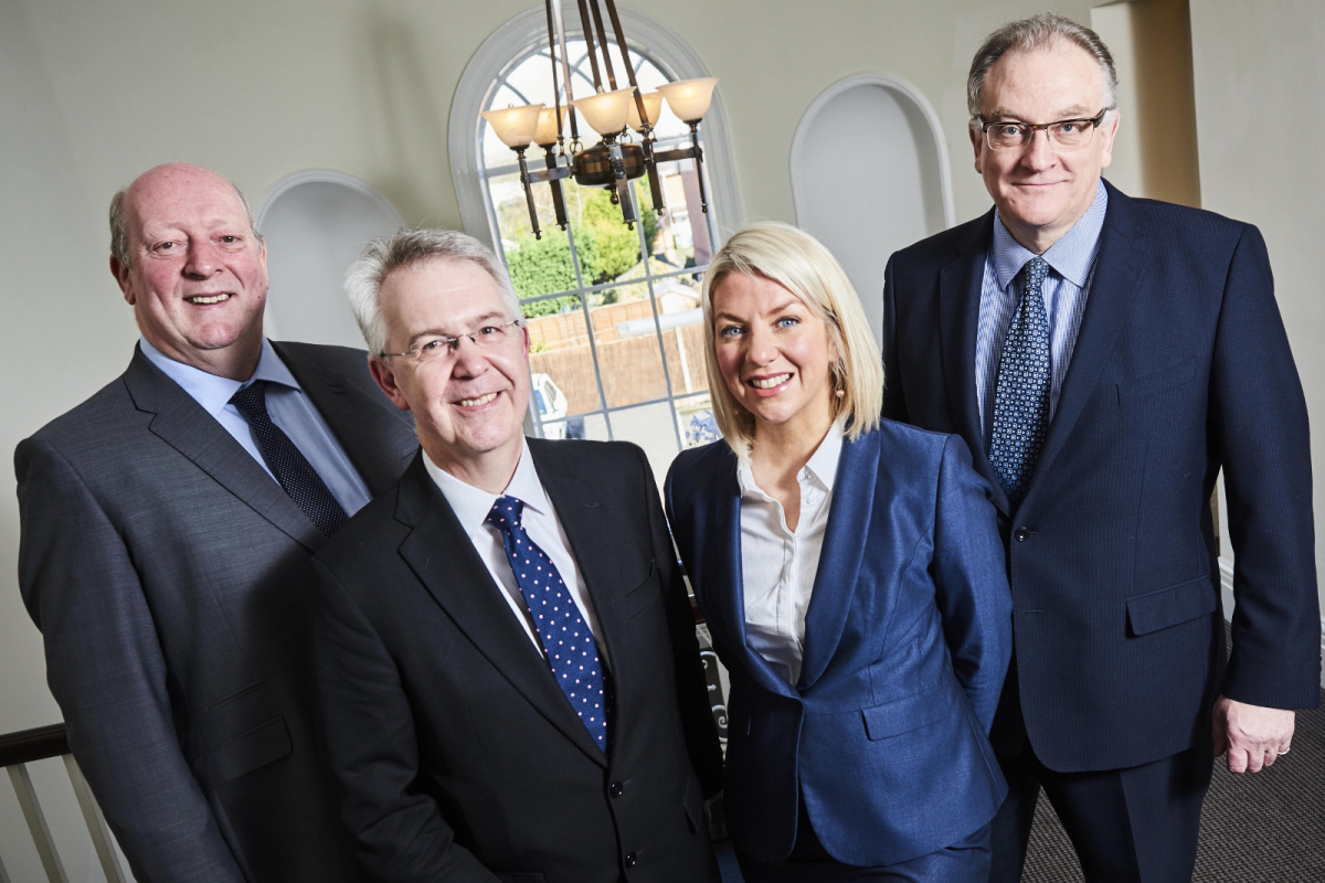 James Hayes, Stephen Wyer, Clare Lang and Maynard Burton from mfg Solicitors