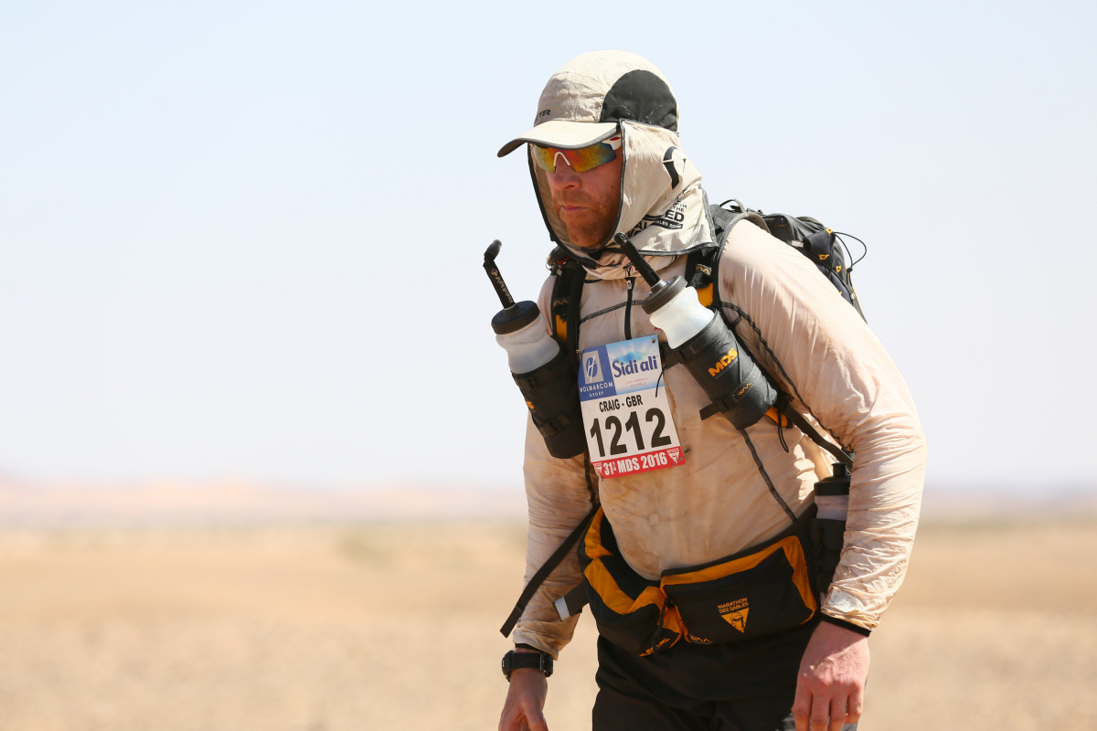 In 2016, Craig ran the Marathon des Sables, a gruelling six-day race through the boiling sands of the northern Sahara Desert
