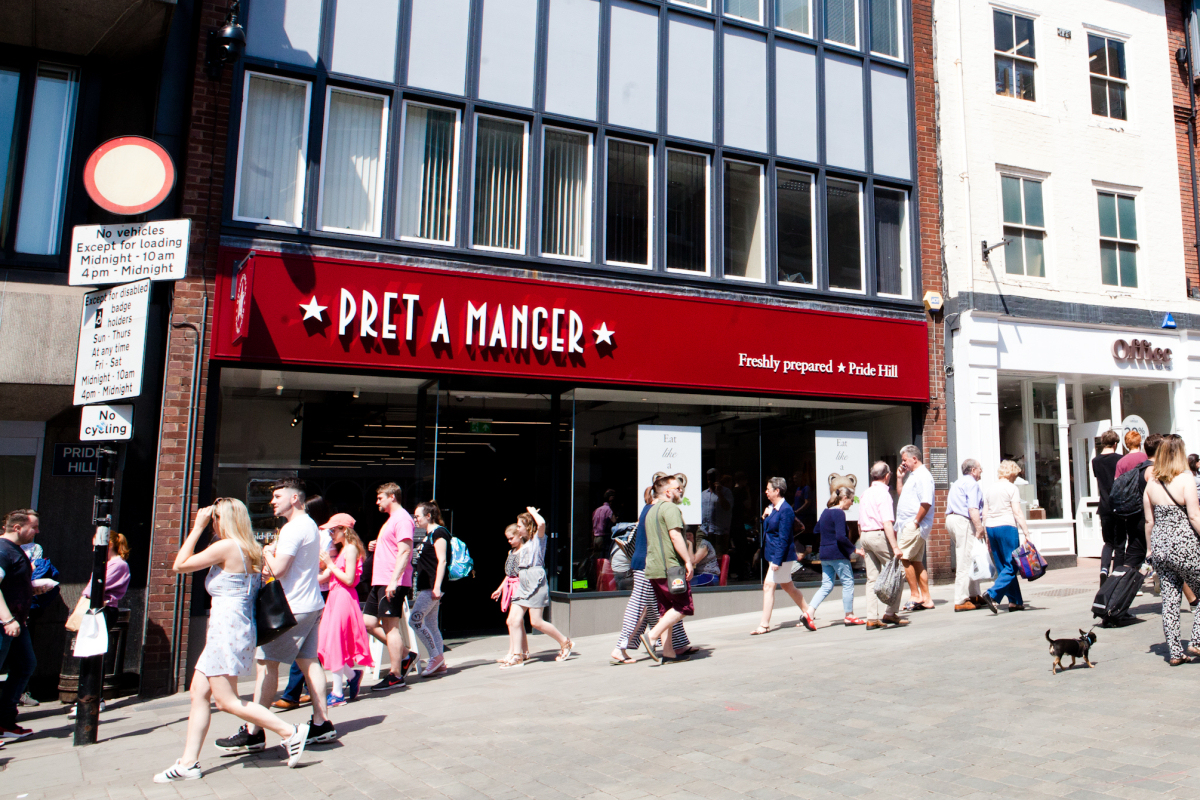 Pret a Manger has recently opened in Shrewsbury