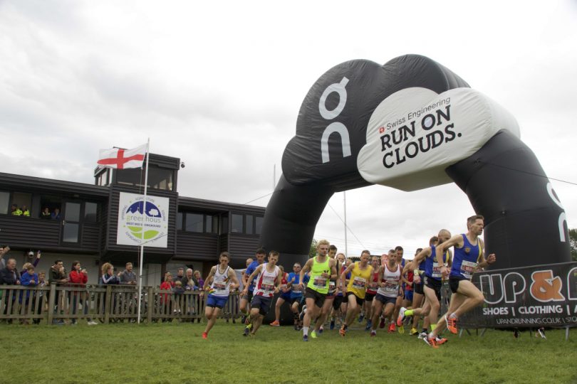 The start of the 2018 Shrewsbury Half Marathon
