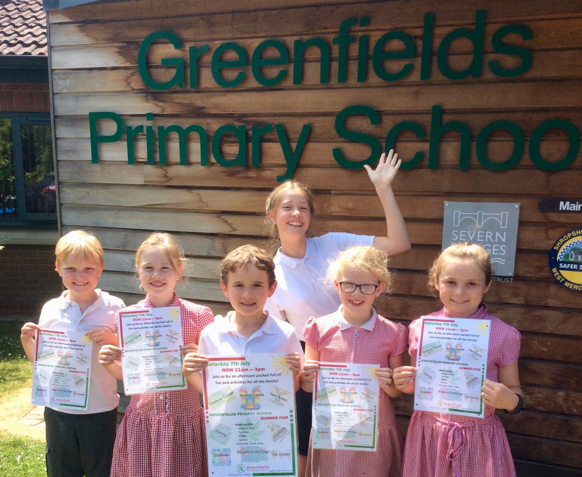 Pupils at Greenfields Primary School are looking forward to Saturday's summer fair