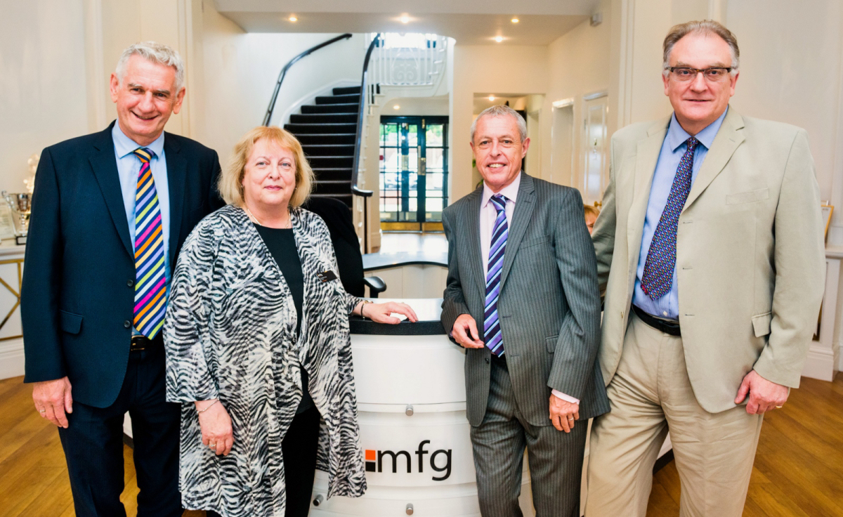 Brian Flint (Pearson Rowe), Suzanne Lee (mfg Solicitors), Mike Deeley (Pearson Rowe) and Maynard Burton (mfg Solicitors)