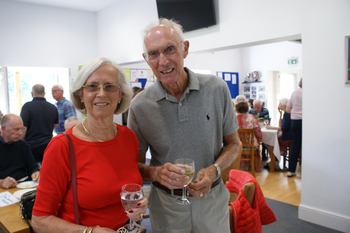 John and Marlene Antrobus are pictured at the event