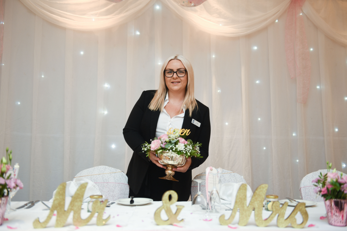 Paige Wellings-Kendall, food and beverage supervisor at The Best Western Valley Hotel, Ironbridge