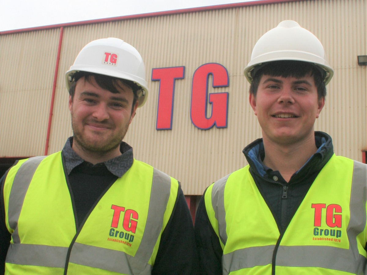 Russell Williams and James Bright at TG Group in Ellesmere