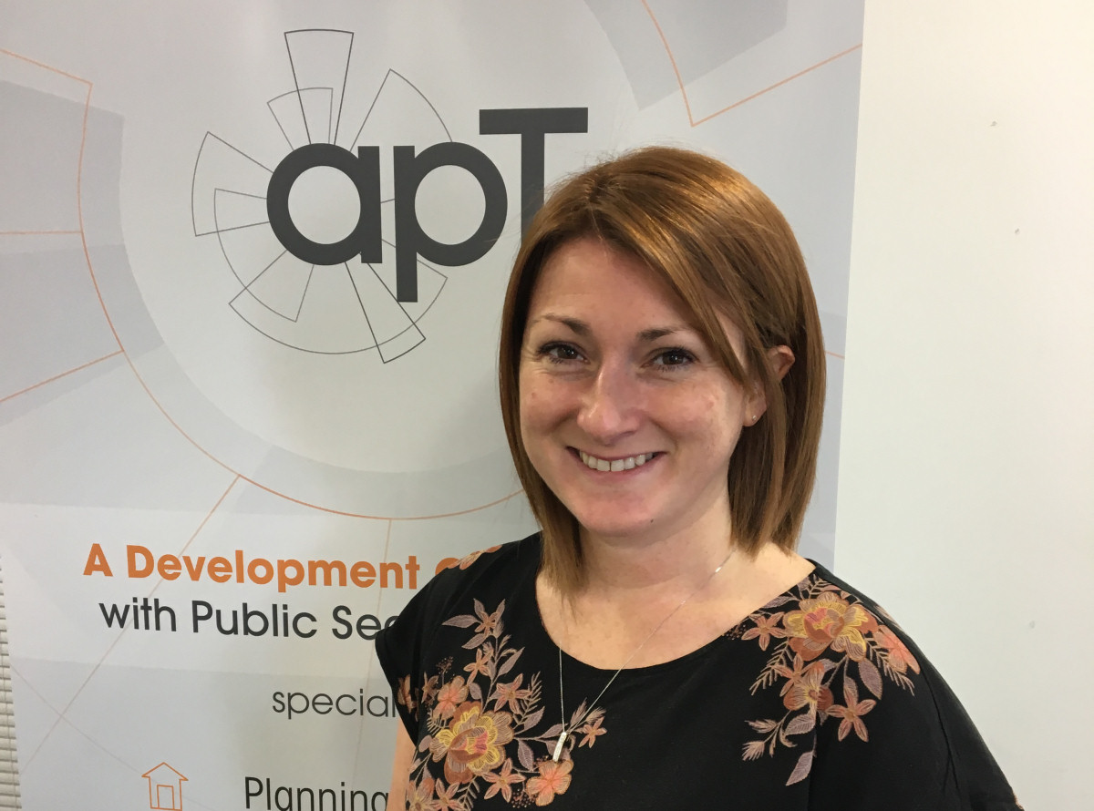 Valerie Hulme development manager at apT
