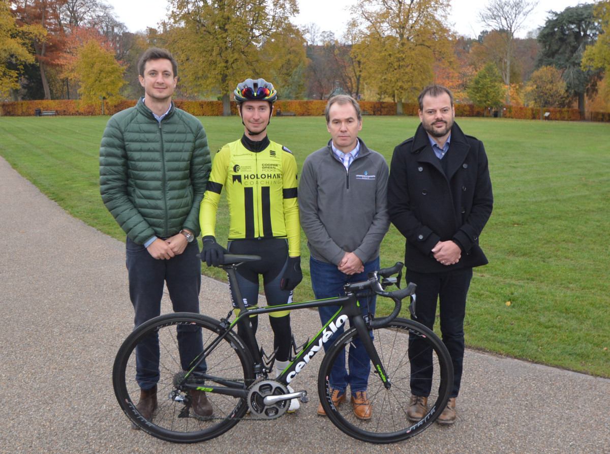 Chris Pook, of Cooper Green Pooks, Liam Holohan, of Holohan Coaching, Bryan Davies of Unvented Components Europe and Ben Lawrence, of independent chartered insurance brokers Beaumont Lawrence