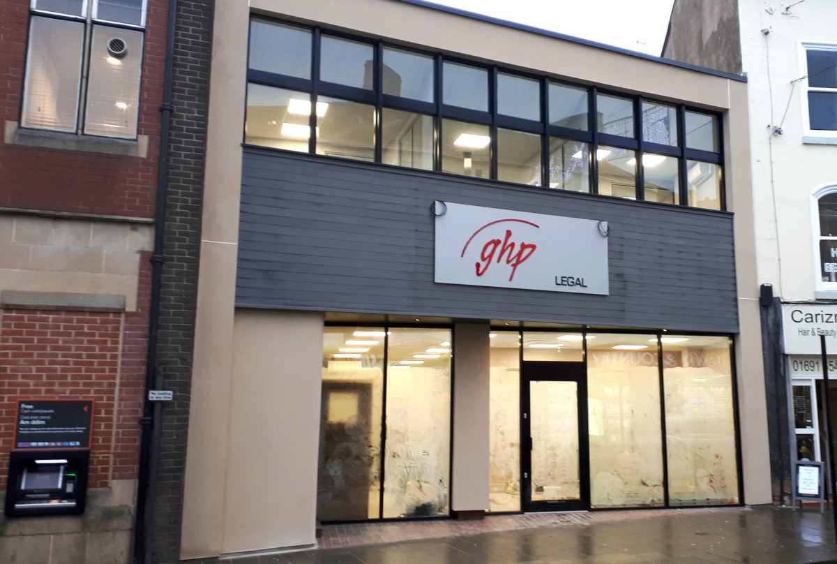 The new GHP Legal offices on The Cross, Oswestry