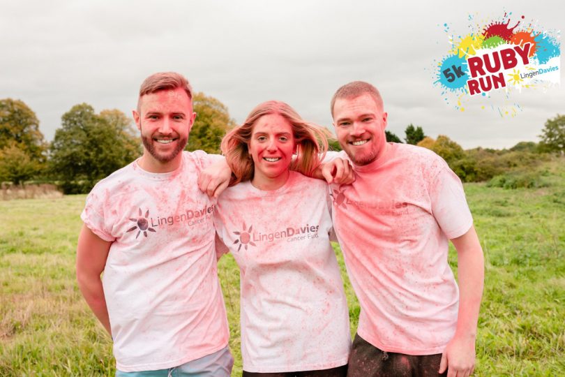 The Ruby Run is a fun, non-competitive 5km colour run with participants running through clouds of colourful paint
