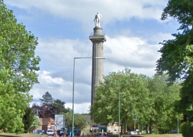 Lord Hill's column in Shrewsbury. Photo: Google Street View
