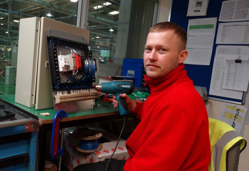 Chris White is among the latest batch of Makita apprentices, studying at Telford College﻿