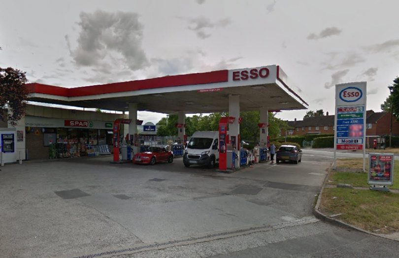 The robbery took place at Esso on Harlescott Lane in Shrewsbury. Image: Google Street View