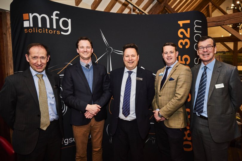 Pictured at the event are Peter Stephens, Mark Riches, Iain Morrison, Richard Goodwin and Richard Connolly