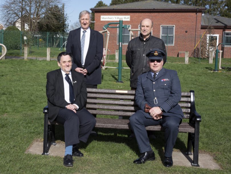 Seated Chairman Anthony Foster and Wg Cdr Phil Spencer standing PC Clerk Jack Wilson and Vice Chairman John Kennedy