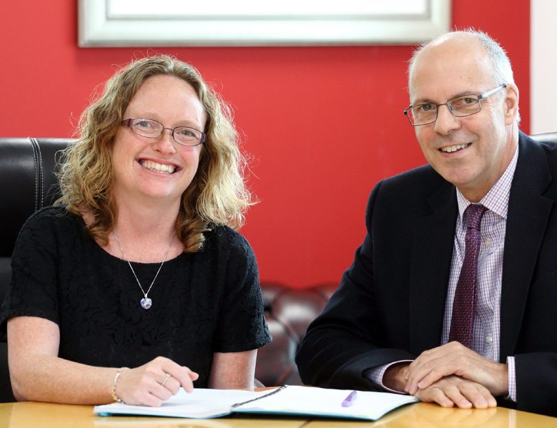 Marie Bramwell and Laurie Riley