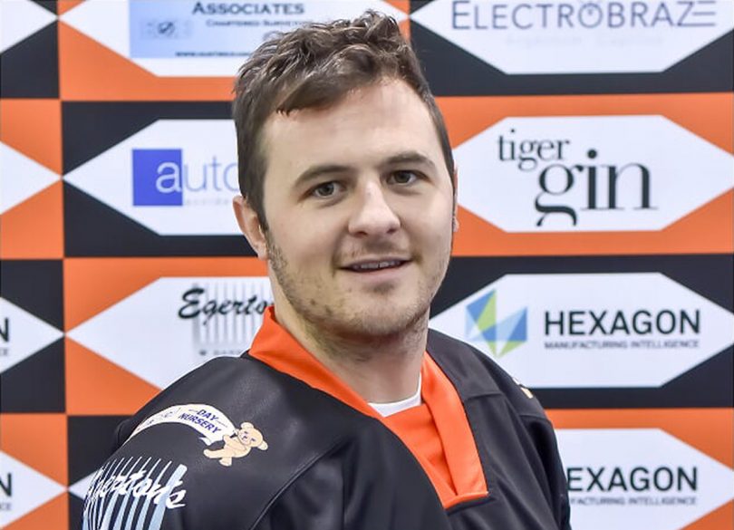 Andy McKinney returns to Telford Tigers for the new season ahead. Photo: Steve Brodie, © Telford Tigers 2019