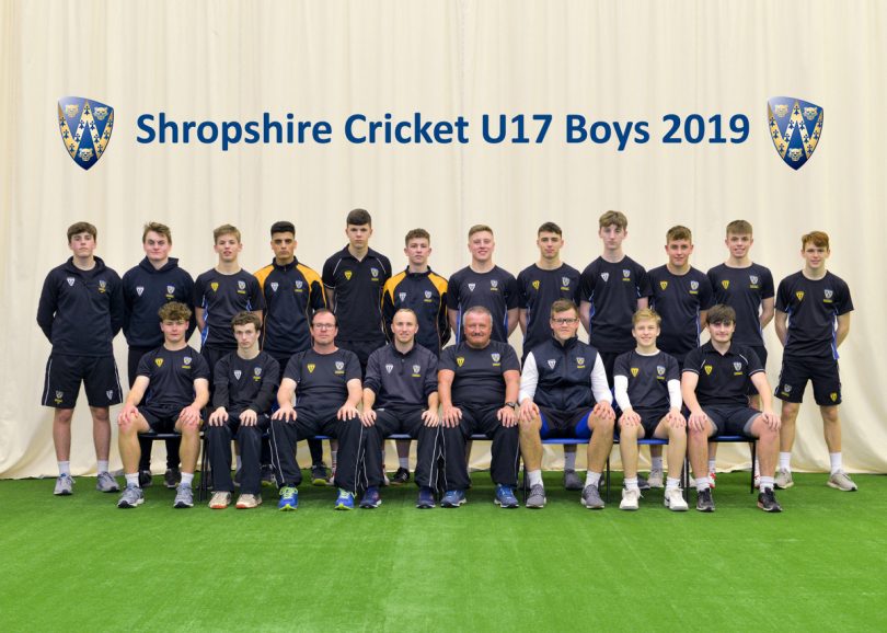 Shropshire's Under 17s who played Worcestershire at Ellesmere College