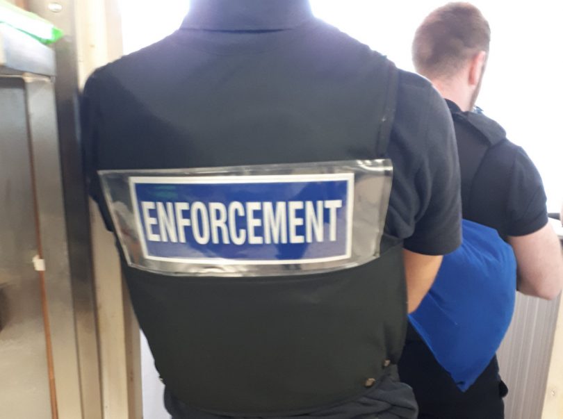 Officers from Immigration Enforcement were part of the initiative. Photo: West Mercia Police