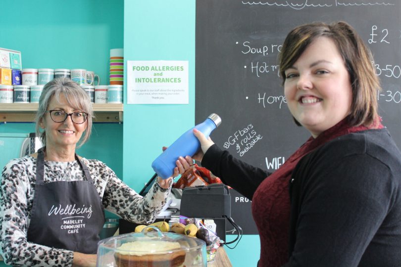 Wellbeing Café in Madeley is one of the many taking part in the scheme. Photo: Refill Madeley