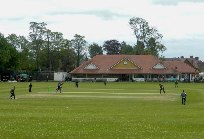 Oswestry CC hosted the match between Shropshire and Cumberland