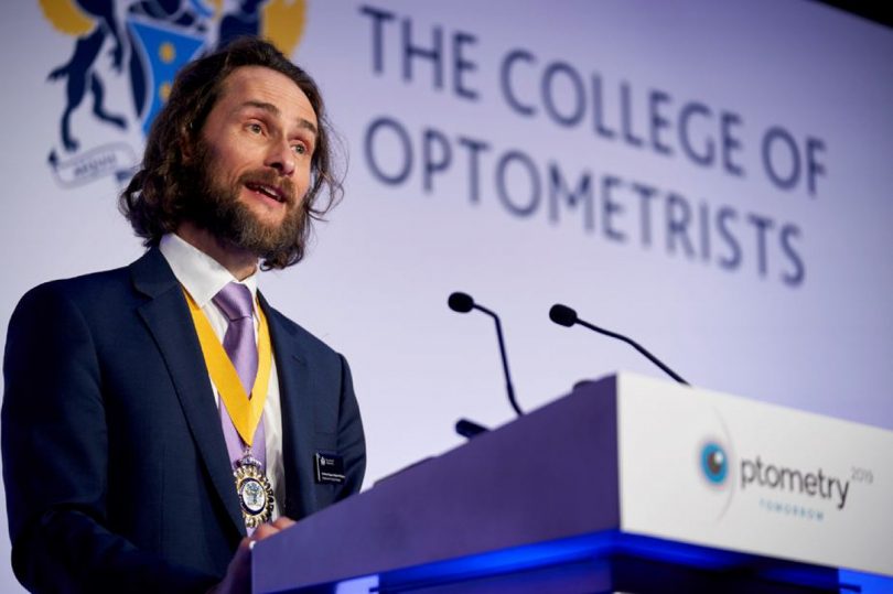 Prof Edward Mallen, President of the College of Optometrists