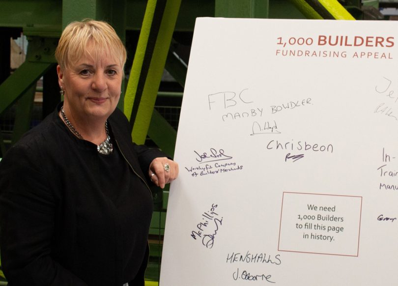 Jenny Osborne from Henshalls signs up to the 1,000 Builders appeal