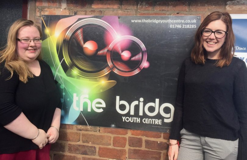 Lucy Southcombe Assistant Manager and Becki Bunger Session Leader at The Bridge Youth Centre