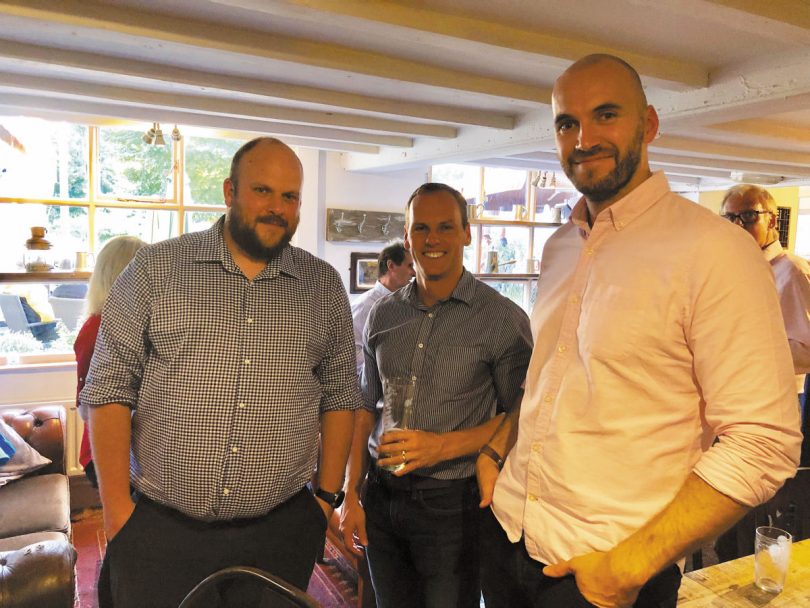 Accountants Dave Leddington, Rob Chadderton and Alex Stone