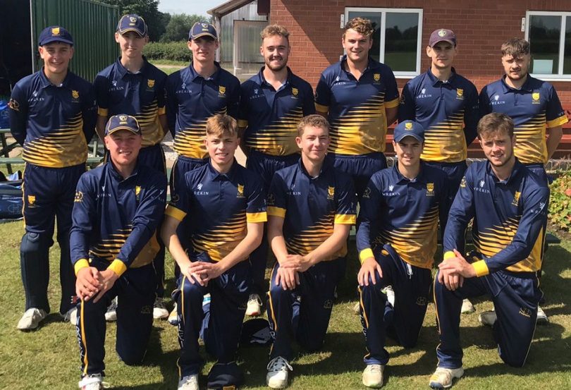Shropshire’s Academy side line up before their most recent match at Cheshire last month