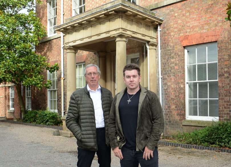 Pictured outside the Birthplace of Charles Darwin are Mike Marchant co-ordinator and curator for The Darwin and Louis-James Davis of VST Enterprises Ltd who has stepped in to save the historical birthplace