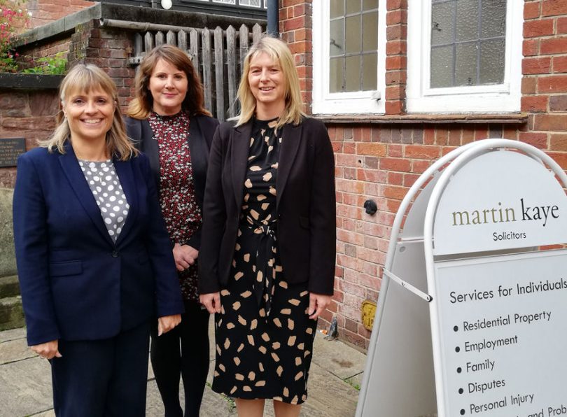 Alison Carter, Alison Thornton and Sarah Mears at the Martin-Kaye office in Shrewsbury 