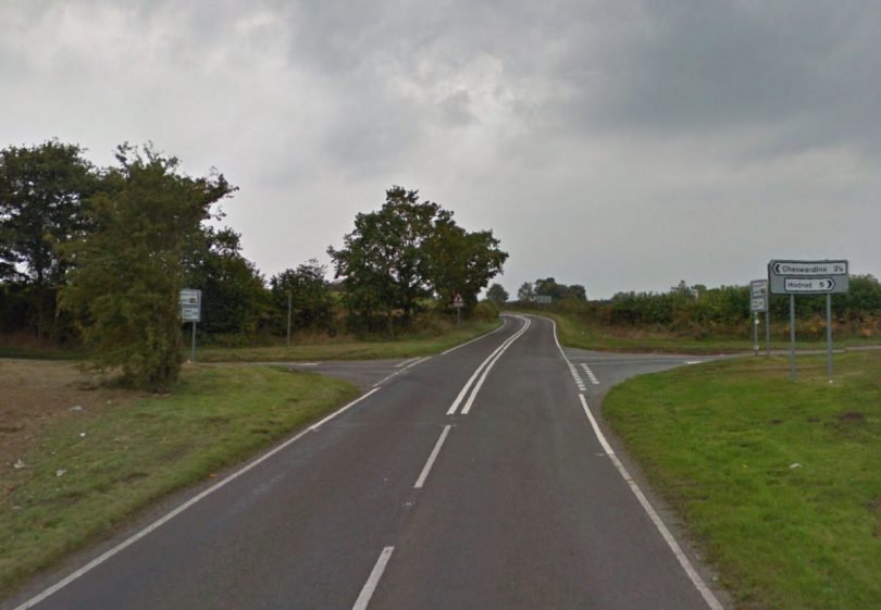 The Mount Pleasant crossroads on the A529. Photo: Google Street View