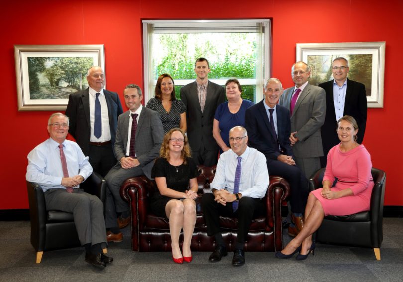Dyke Yaxley Managing Director Marie Bramwell (front centre) with her fellow directors