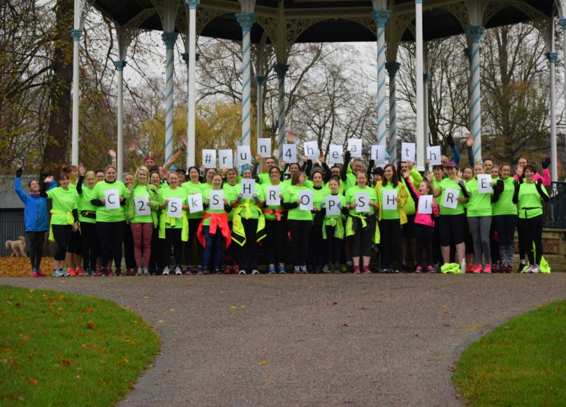 Participants before completing Shrewsbury Parkrun on 23rd November