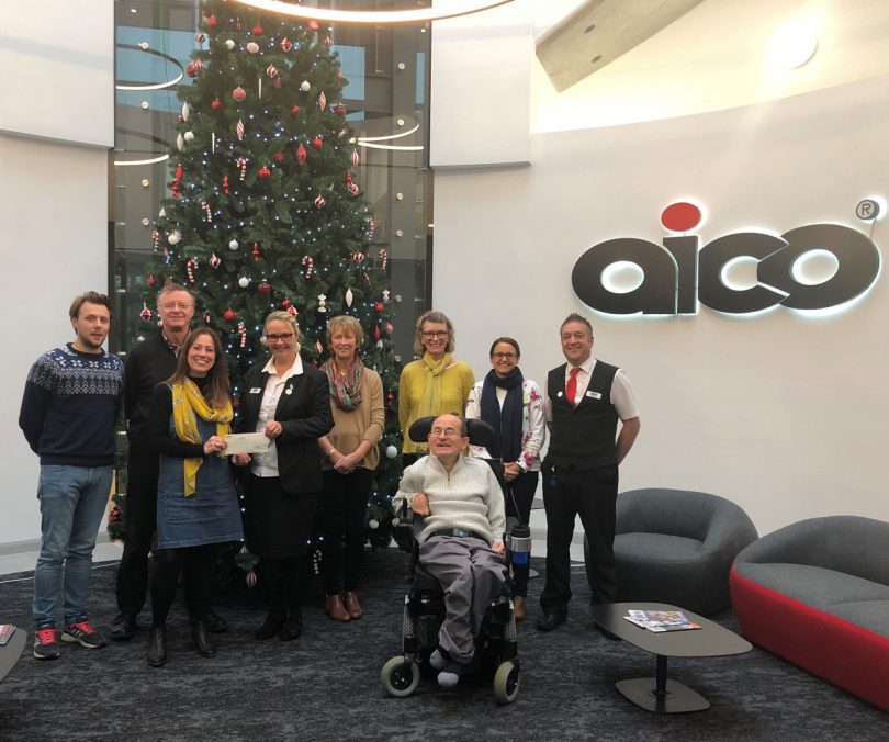 From left to right: David Vicary, Stuart Gillies, Victoria Handbury-Madin, all of The Movement Centre, Jane Pritchard, Community Liaison, Aico, Angie Tomley, Alison Shields, Dave Williams, Polly Roberts, all of The Movement Centre, Dave Jennings, Technical Advisor, Aico