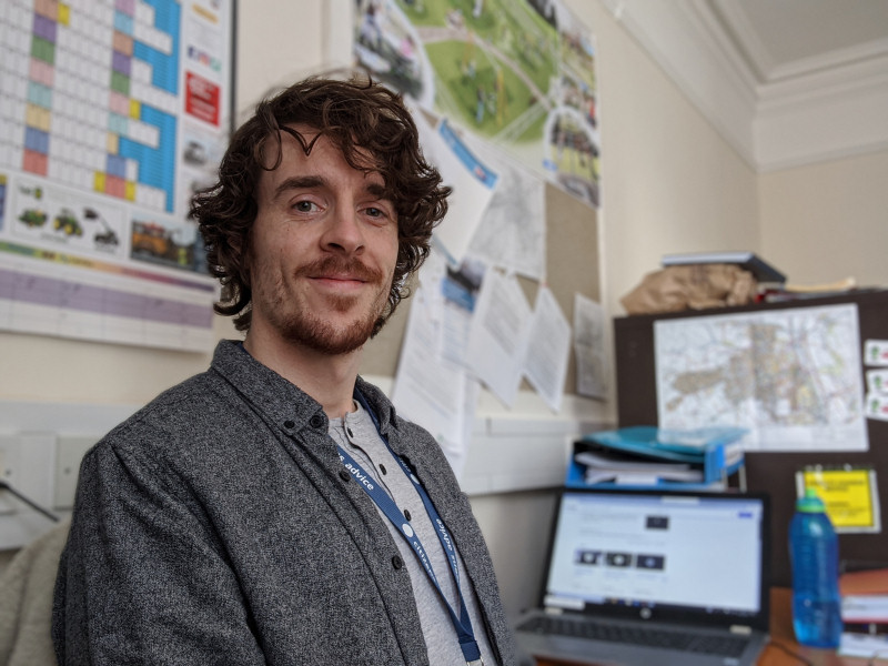 Supervisor Nick Willis of Citizens Advice Shropshire