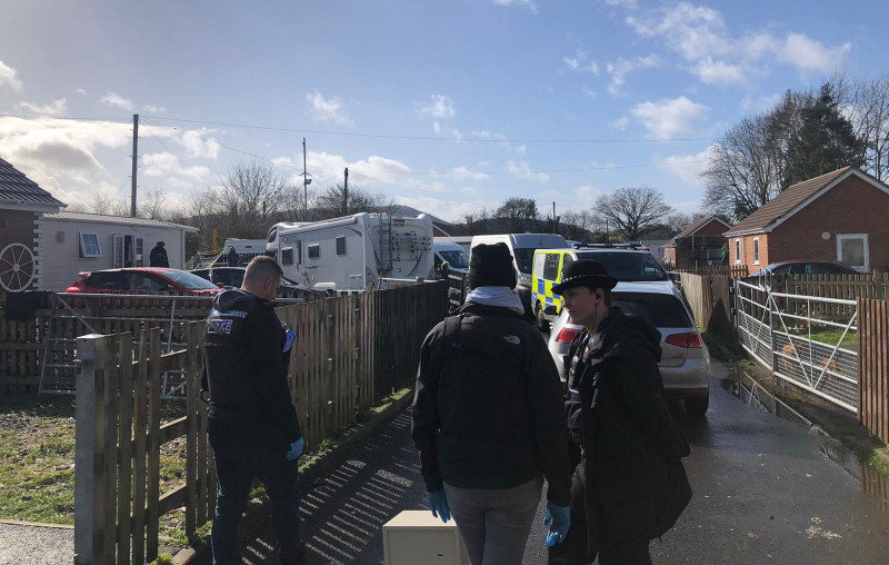 The warrant was carried out in Craven Arms. Photo: West Mercia Police