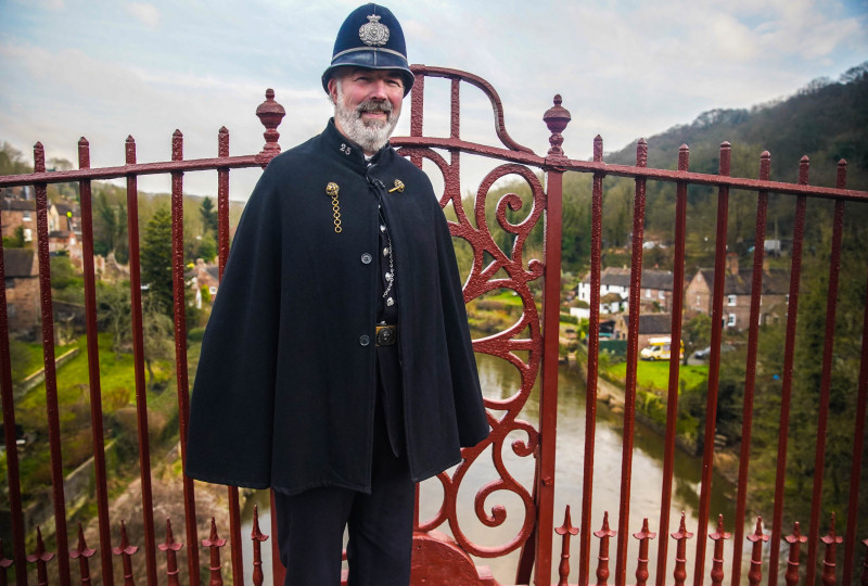 Ironbridge’s iconic Victorian policeman Guy Rowlands