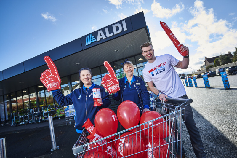 Colleagues and customers at the Aldi store in Bridgnorth have taken part in a number of fundraising activities, including raffles and till-point collections