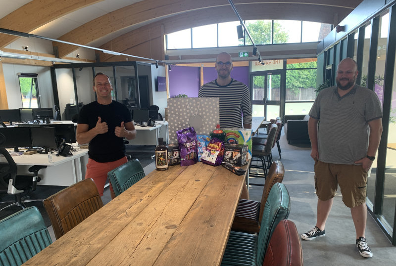 Owners of ChadStone Rob Chadderton and Alex Stone with Manager Dave Leddington