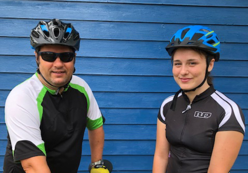 Iain Morrison with niece Ellen Johnson