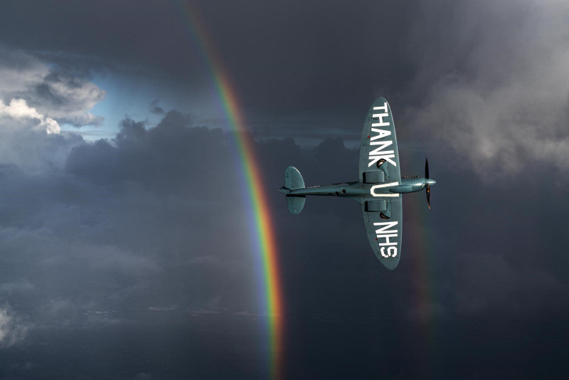 The Thank You - NHS Spitfire. Photo: George Lewis Romain