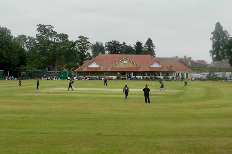 The scene at Oswestry as Shropshire faced Herefordshire in Sunday’s friendly