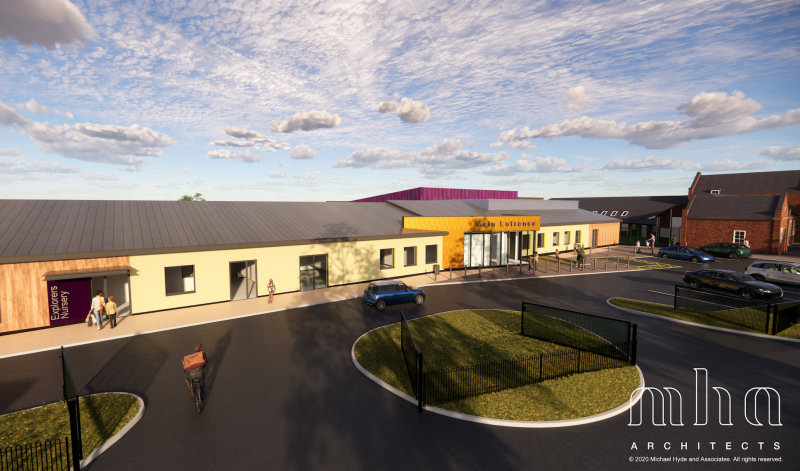 An artist’s impression of the proposed new school. Image - MHA Architects